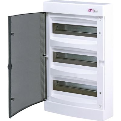 ECT36PT-S ROZDZIELNIA PLASTIKOWA NT 36M 3X 12M N+PE IP40 IK07 526X287X112 DRZWI DYMNE BIAŁY DIDO