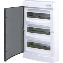 ECT36PT-S ROZDZIELNIA PLASTIKOWA NT 36M 3X 12M N+PE IP40 IK07 526X287X112 DRZWI DYMNE BIAŁY DIDO