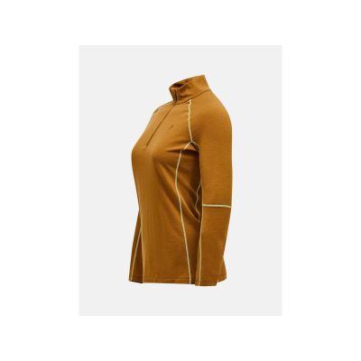 2. Koszulka Termiczna PEAK PERFORMANCE Magic Half Zip Wool-blend Baselayer Women brązowy