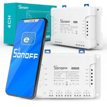 Sonoff 4CHPROR3 przełącznik elektryczny Mądry przełącznik Biały