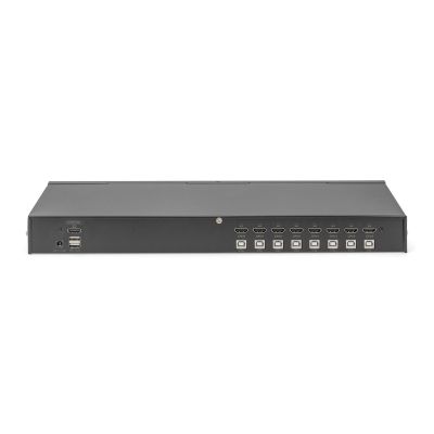 3. Przełącznik KVM 8 portowy, Rack 19", 4K 30Hz, 8xHDMI IN, 1xHDMI OUT, 2xUSB A