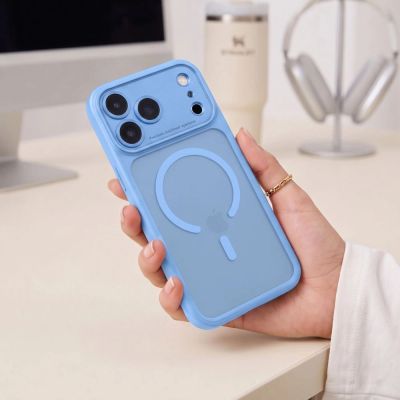 5. Etui Tech-Protect MagPeak MagSafe CC na iPhone 18 Pro Max / 17 Pro Max - jasnoniebieski matowy