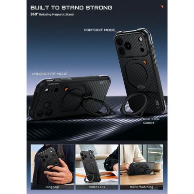5. Etui Supcase UB Aero MagSafe Aramid na iPhone 18 Pro Max / 17 Pro Max - czarne