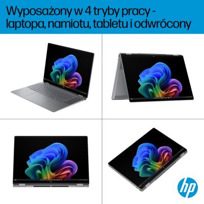 14. HP OmniBook X Flip 16-ar0016nw Ryzen AI 5 340 16.0"2K Touch OLED IPS 300nits AG 16GB LPDDR5X SSD1TB Radeon 840M Cam 5MPx + IR  68Wh Win11 Meteor Silver 2Y