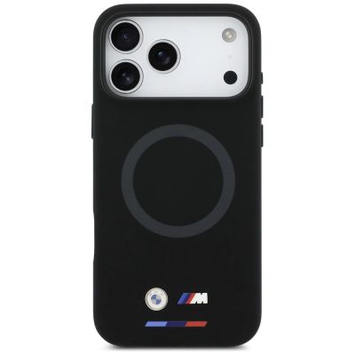 3. Etui BMW M Silicon Logo MagSafe na iPhone 17 Pro Max - czarne