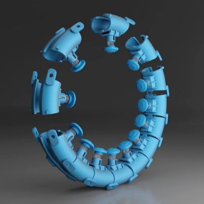 7. Hula hop HMS HHW01 z wypustkami i obciążnikiem niebieski