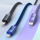 9. Baseus Crystal Shine Series kabel przewód USB do szybkiego ładowania i transferu danych USB Typ A - Lightning 2,4A 2m niebieski (CAJY000103)