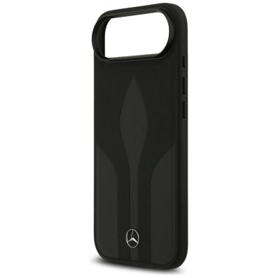 6. Etui Mercedes Leather The Move MagSafe na iPhone 17 Air - czarne