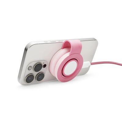 14. Twelve South ButterFly SE - ładowarka bezprzewodowa Qi2 do dwóch urządzeń kompatybilna z MagSafe, kabel USB-C w zestawie (pink)