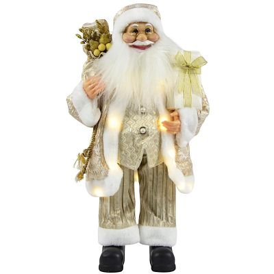 3. ŚWIĘTY MIKOŁAJ DEKORACYJNY 60CM ZŁOTY LED