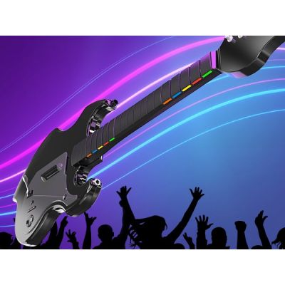16. PDP Riffmaster Czarny, Szary Gitara Analogowa/Cyfrowa PC, PlayStation 4, PlayStation 5