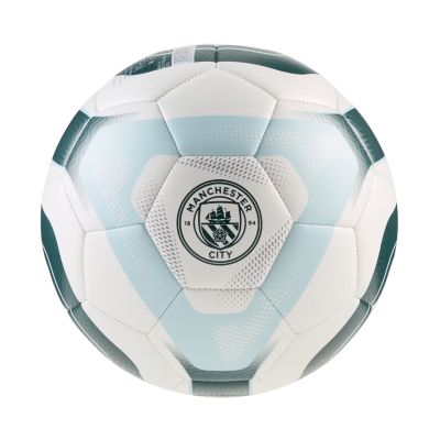 2. Piłka nożna Puma MCFC King biało-zielono-niebieska 85013 01