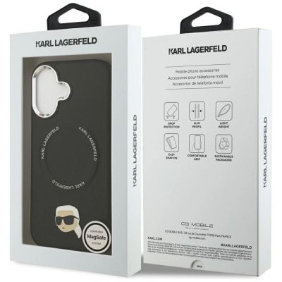 8. Etui Karl Lagerfeld Karl Pin MagSafe do iPhone 17 - czarne