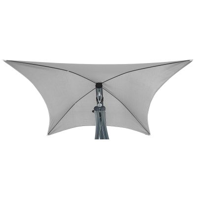 8. HUŚTAWKA FOTEL BUJANY Z PARASOLEM LIZBONA SZARA