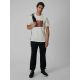 4. T-shirt regular z nadrukiem męski 4F 4FRSS26TTSHM4238-11S