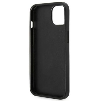 7. Etui Karl Lagerfeld Saffiano Choupette Head Patch na iPhone 14 - srebrne