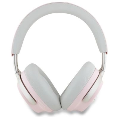 3. Słuchawki nauszne Bluetooth Guess Metal Script Logo ANC/ENC - różowe