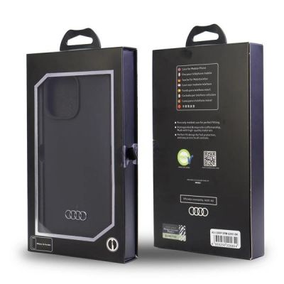 7. Etui Audi Silicone Case na iPhone 13 Pro Max - czarne