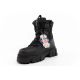 5. Lee Cooper buty zimowe damskie czarne ocieplane botki na zamek