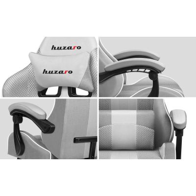34. Fotel gamingowy Huzaro Force 4.7 White Mesh