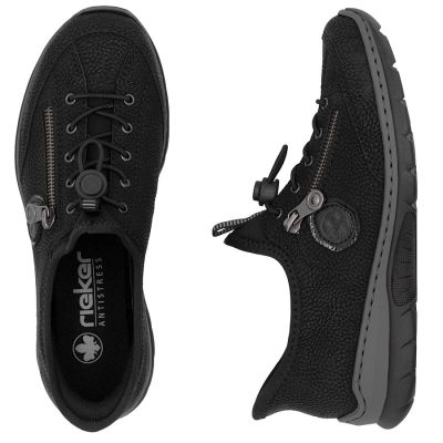 3. Półbuty damskie sportowe czarne Rieker L32F1-00