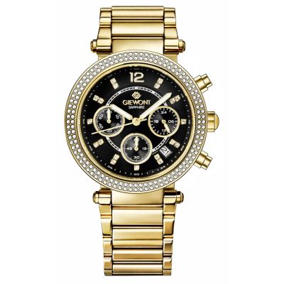 Zegarek Damski Giewont Sapphire Złoto Czarny GW3380-B3