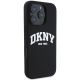 4. Etui DKNY Silicone White Printed Logo MagSafe na iPhone 16 Pro Max - czarne