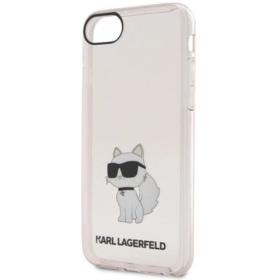 3. Etui Karl Lagerfeld Ikonik Choupette na iPhone 7 / 8 / SE 2020 / SE 2022 - różowe