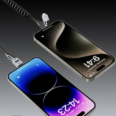 7. Kabel Dudao L20 Pro 4w1 USB-A / USB-C - Lightning / USB-C - czarny