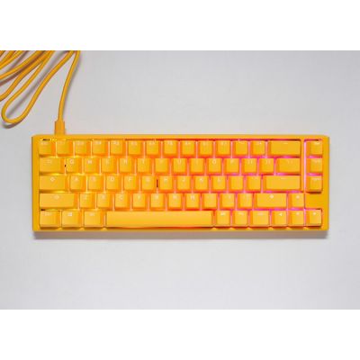 7. Ducky One 3 Yellow SF klawiatura Gaming USB QWERTY US English Żółty