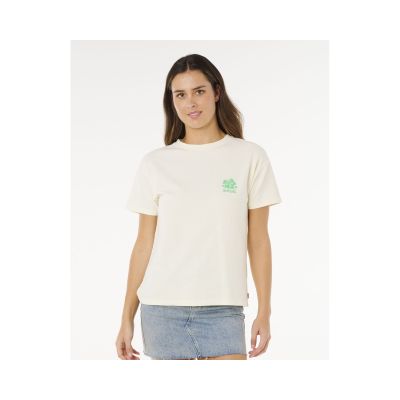 Koszulka damska RIP CURL Surf Puff Party Pack Relaxed beżowa