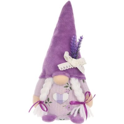 2. SKRZAT GNOM LAWENDA GIRL 20CM DEKORACJA WIOSENNA