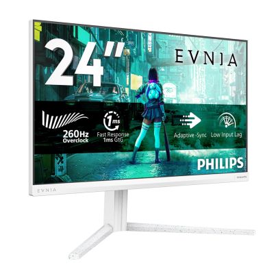 2. Philips Evnia 3000 24M2N3201P/00 monitor komputerowy 60,5 cm (23.8") 1920 x 1080 px Full HD LCD Biały