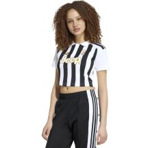 Koszulka damska adidas Juventus 26/27 Home Cropped Jersey biało-czarna KB8878