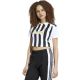 Koszulka damska adidas Juventus 26/27 Home Cropped Jersey biało-czarna KB8878