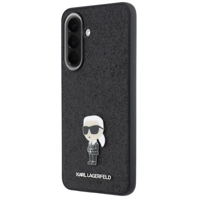 2. Etui Karl Lagerfeld Fixed Glitter Ikonik Logo Metal Pin na Samsung Galaxy A37 5G - czarne
