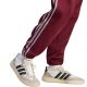 5. Spodnie męskie adidas Essentials 3-Stripes Fleece Tapered Cuffed bordowe KY4134