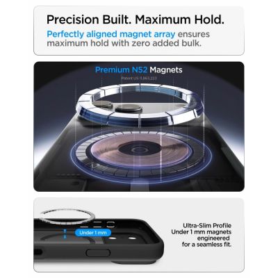 9. Etui Spigen Ultra Hybrid MagSafe na iPhone 18 Pro Max / 17 Pro Max - frost black