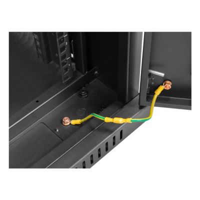 2. LANBERG SZAFA STOJĄCA RACK 19" 37U 600X800 DRZWI SZKLANE LCD CZARNA FF01-6837-12BL (FLAT PACK)