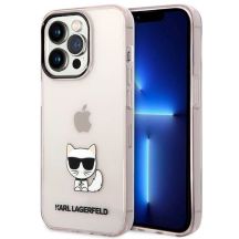 Etui Karl Lagerfeld Choupette Body na iPhone 14 Pro Max - różowe