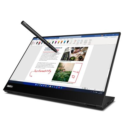12. Lenovo Monitor ThinkVision 14.0" M14t Gen 2 Touch 16:9 Panel IPS 2240 x 1400 Lift USB Hub DP