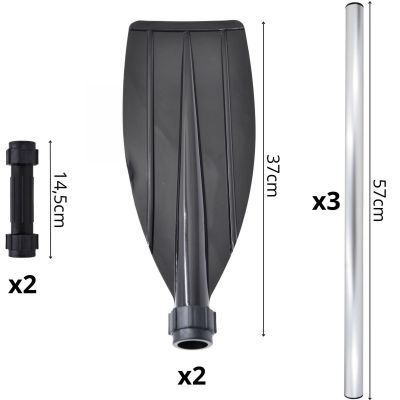 20. WIOSŁO ALUMINIOWE WIELOFUNKCYJNE SUP KAJAK XQMAX