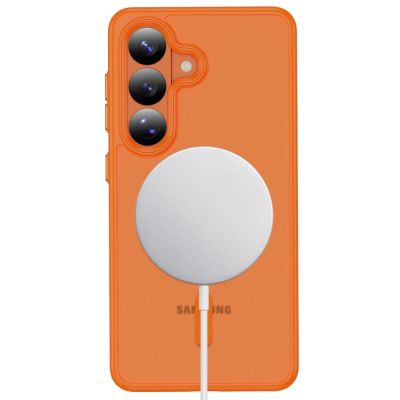 4. Etui Tech-Protect Magmat MagSafe na Samsung Galaxy S26 - pomarańczowo-matowe