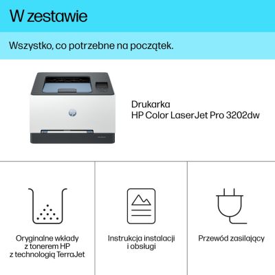 5. HP LaserJet Pro 3202dw Bezprzewodowe Multifunction W kolorze Drukarka, Druk dwustronny