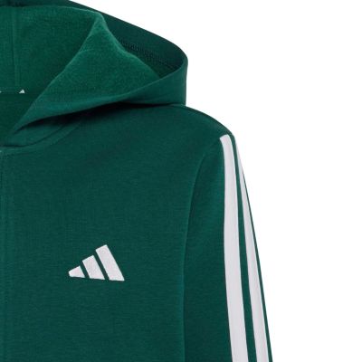 3. Bluza dla dzieci adidas Essentials Full-Zip zielona KT3373