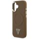 6. Etui Guess Triangle Logo MagSafe na iPhone 17 - brązowe