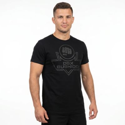 4. T-shirt męski Koszulka czarna bawełniana DBX Bushido