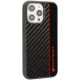 3. Etui Audi Carbon Fiber Stripe na iPhone 14 Pro - czarne