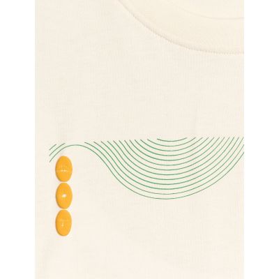 6. T-shirt regular z nadrukiem męski 4F 4FRAW25TTSHM3378-11S