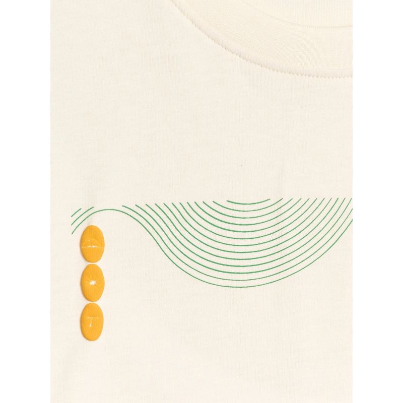 6. T-shirt regular z nadrukiem męski 4F 4FRAW25TTSHM3378-11S